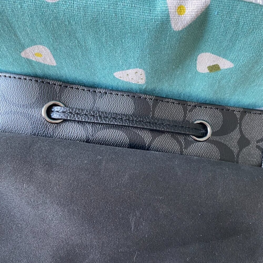 Coach Monogram Drawstring Backpack - image 13